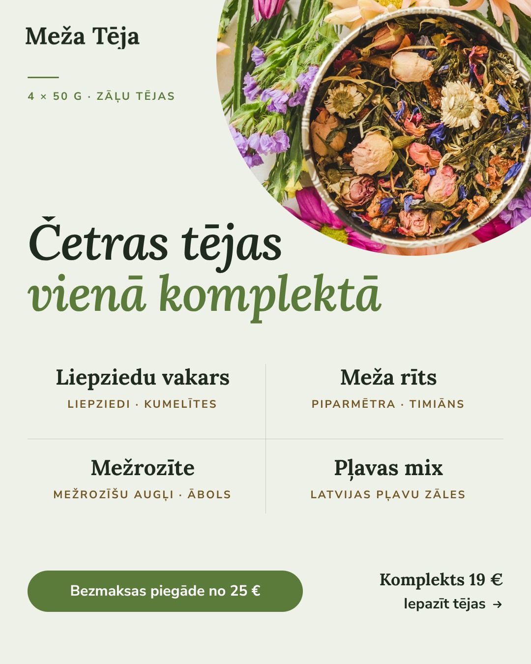 Meža Tēja – kreatyvai abil loodud reklaam